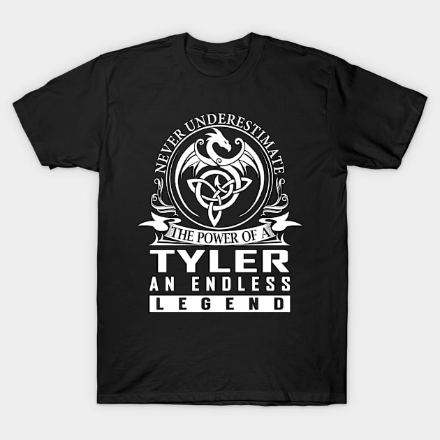 Never Underestimate The Power of a TYLER T-Shirt by RenayRebollosoye